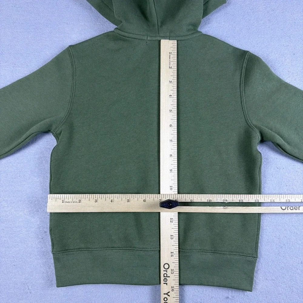 Polo Ralph Lauren Hoodie Boys 4 Green Full Zip Fleece Jacket Embroidered Logo